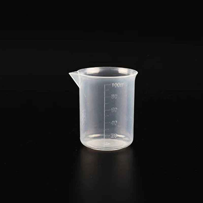 100ml Plastic Graduated Measuring Cup Liquid Container Epoxy Resin Silicone Making Tool Transparent Mixing Cup DIY Mixing Tool