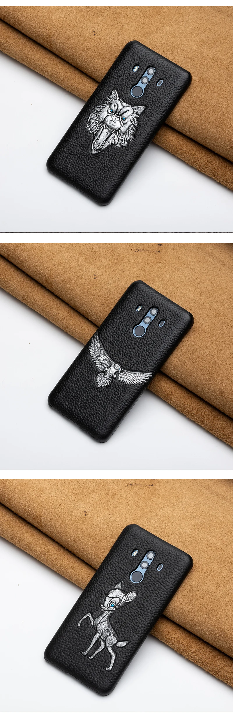 Litchi чехол для телефона с рисунками животных для huawei mate 10Pro 9 10 20 Lite P10 P20 P30 Lite Pro Чехол для Honor 8X9 10 V2