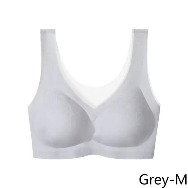New Latex Ice Silk Bra Women Ultra Thin Bra Seamless Wireless Breathable  Sleep Vest Plus Size M-4XL Underwear - AliExpress Underwear u0026 Sleepwears