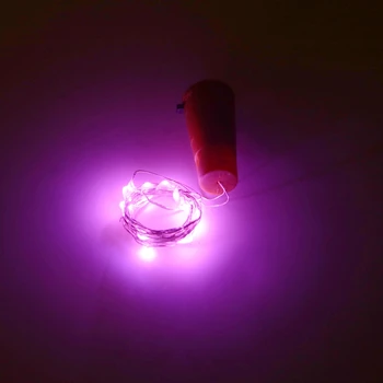 

20 LED Cork Shape String Bottle Lights Battery Powered Fairy Party Christmas Wedding Q0KF