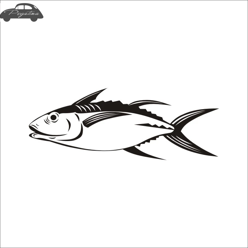 Pegatina Tuna Fish Thunnus Thynnus Car Decal Calamar Posters Boat Decals Decor Mural Wall Sticker Angling Hooks Shop Vinyl
