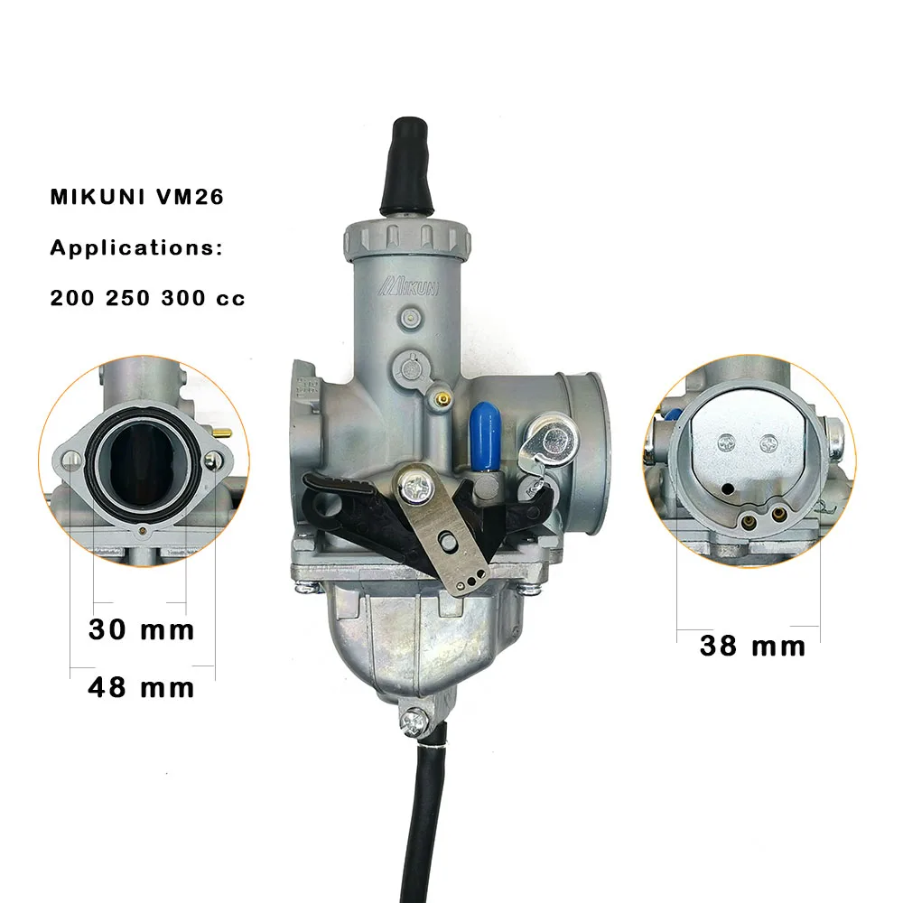 Мотоциклетный карбюратор для Mikuni 200cc 250cc 300cc Hawk Taotao SunL JCL CRF TTR KLX XR VM26 30 мм |