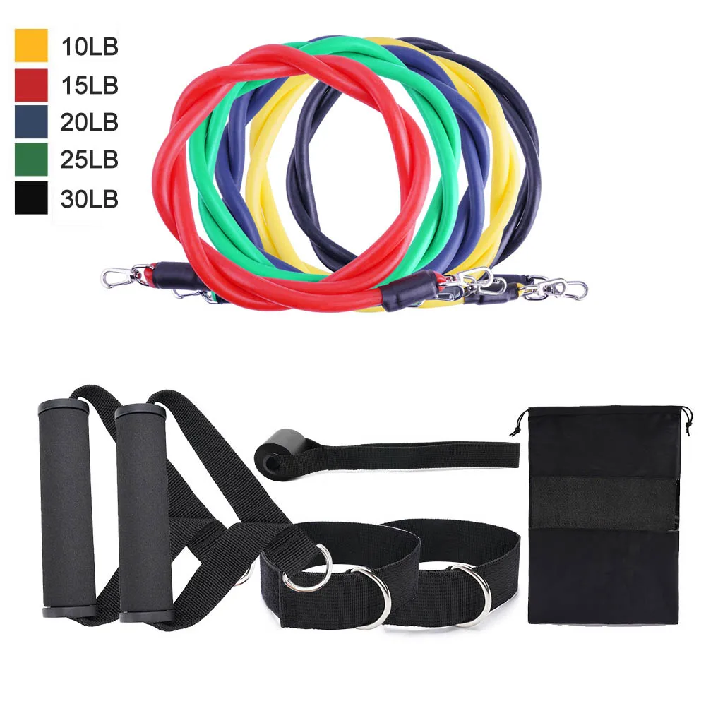 

17Pcs Resistance Bands Set Expander Yoga Exercise Fitness Rubber Tubes Band Stretch Training Home Gyms Workout Elastic Pull Rope