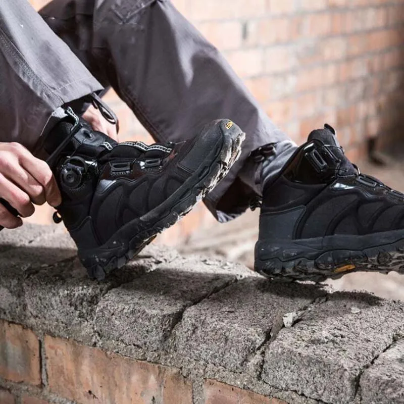Мужская обувь, тактические военные ботинки, уличная система быстрого отклика BOA, безопасная для охоты, удобная спортивная обувь, походная обувь
