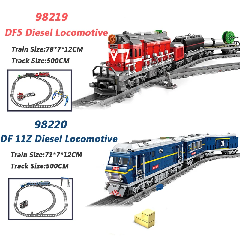 

New City Train Power Function Building Block Technical Bricks DIY Tech Toys For Children Compatible All Brands Rail Trein