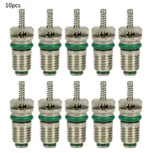 Сердечник клапана кондиционера автомобиля, 10 шт., AC R134A, набор для ремонта иголок, термостойкий W91F