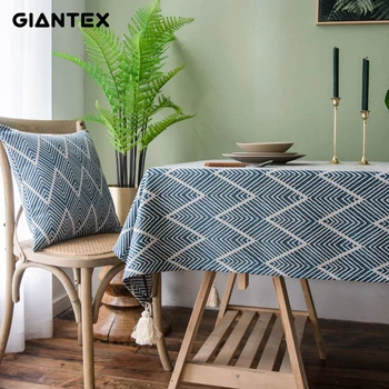 

GIANTEX Wave Waterproof Decorative Table Cloth Tablecloth Rectangular Dining Table Cover Obrus Tafelkleed mantel mesa nappe