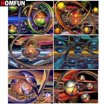 

HOMFUN Diamond painting "Color planet landscape" Full Square/Round Drill Wall Decor Inlaid Resin Embroidery Craft Cross stitch