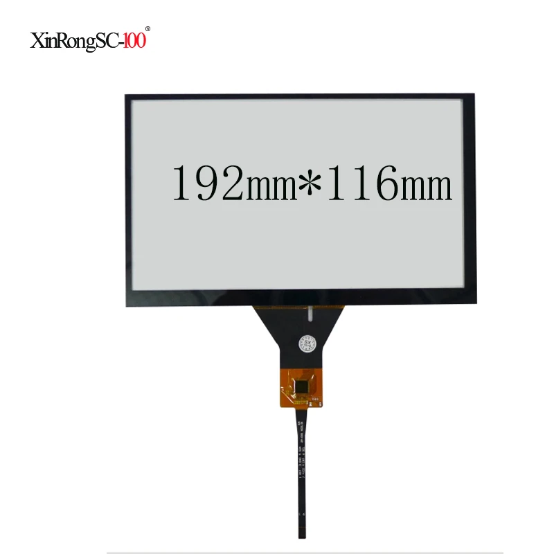 

193*117 193mm*117mm GT911 8 inch car DVD navigation XC-017 FPC HTY 1911 6pin capacitive touch screen panel digitizer glass