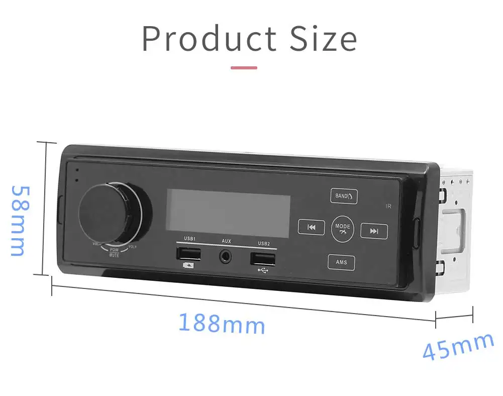 12 В легко установить универсальный автомобильный Bluetooth MP3-плеер карта U диск радио поколение автомобиля CD аудио DVD хост