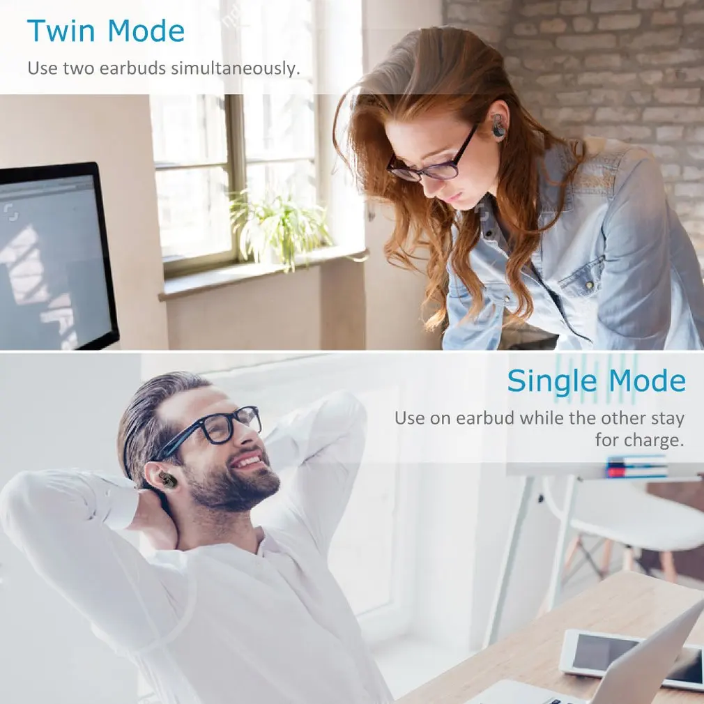 1 пара Tws Mini Bluetooth V4.2 наушники настоящие беспроводные наушники стерео водонепроницаемые наушники гарнитура с зарядным устройством