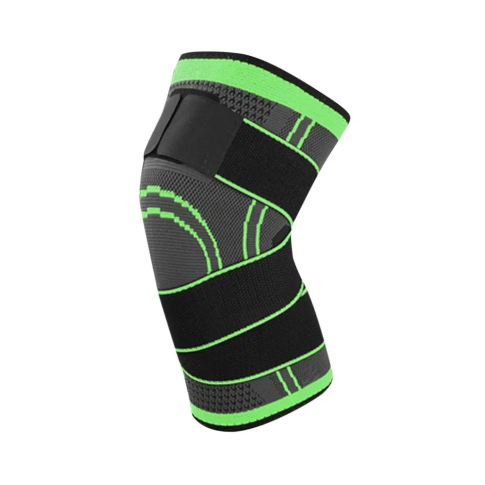 TSAI 3D Pressurized Fitness Running Cycling Bandage Knee Support Braces Elastic Nylon Sports Pad Sleeve Ship Today Hot Sale | Спорт и