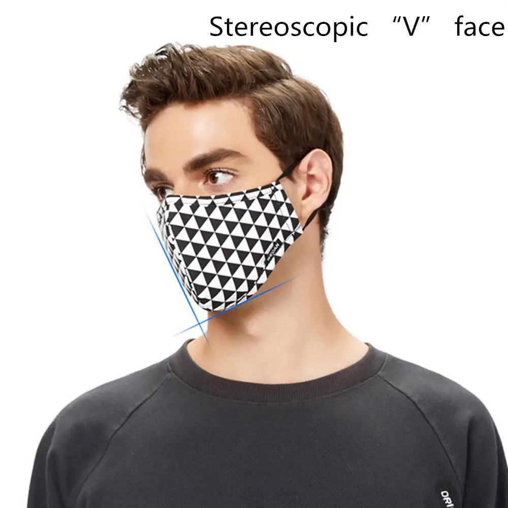 1 шт. для женщин и мужчин Респиратор маска моющаяся хлопок Анти-пыль лицевая маска