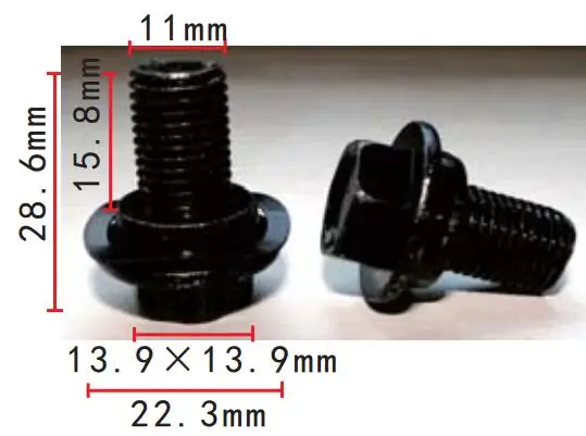 Shhworld Sea 100 шт./лот авто болт для Toyota 90901-190408