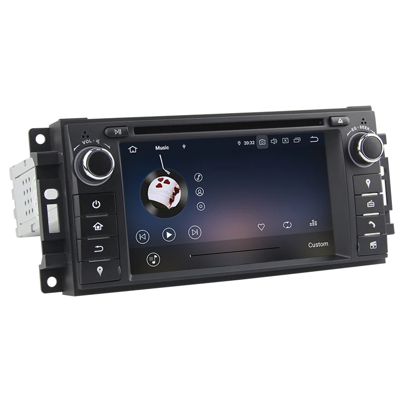 Ips 6," Android 9,0 Восьмиядерный автомобильный Радио dvd-плеер gps навигация для JEEP свобода патриота Wrangler Компас DODGE Chrysler