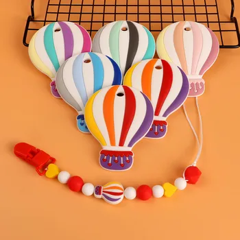 Kovict  5/10pcs Hot Air Balloon Silicone Baby Teether rodent Baby Teething Toys Chewable Animal Shape Baby Products Nursing Gift 1
