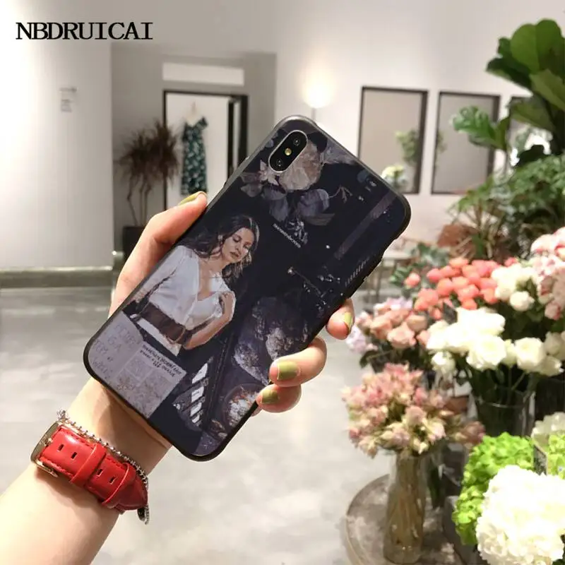 Мягкий чехол для телефона PENGHUWAN Lana Del Rey из черного ТПУ iPhone 11 pro XS MAX 8 7 6 6S Plus X 5S SE