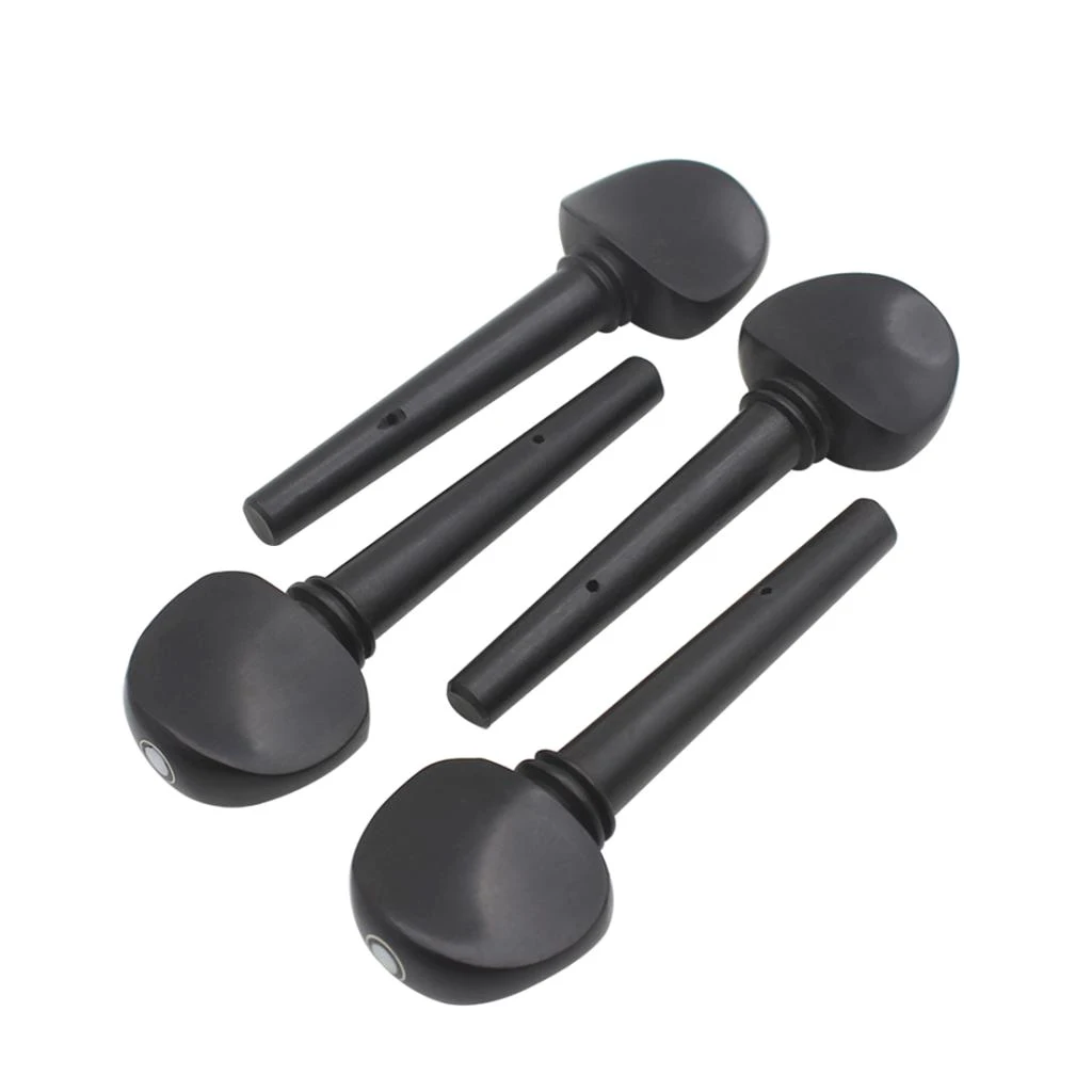 Cello Tuning Pegs 4Pcs/Pack Ebony Cello Machine Heads