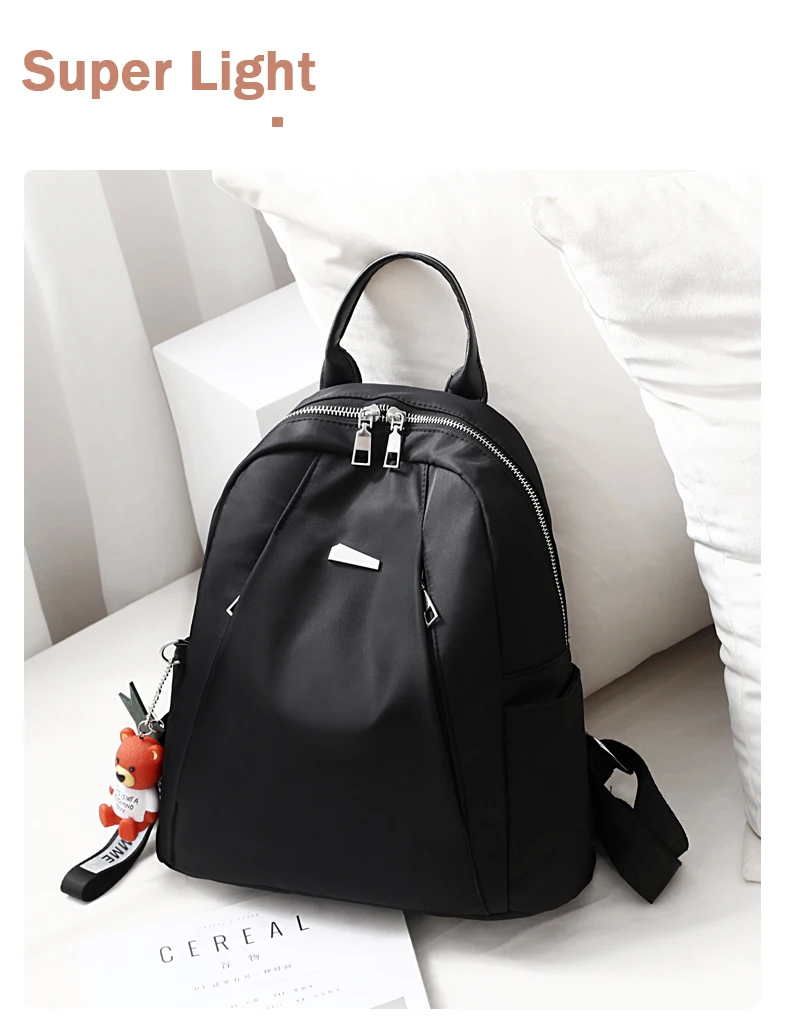 High Capacity Women Backpack Waterproof Oxford Women Backpack School Bag Zipper For Teenagers Girls Multifunctional New Backpack