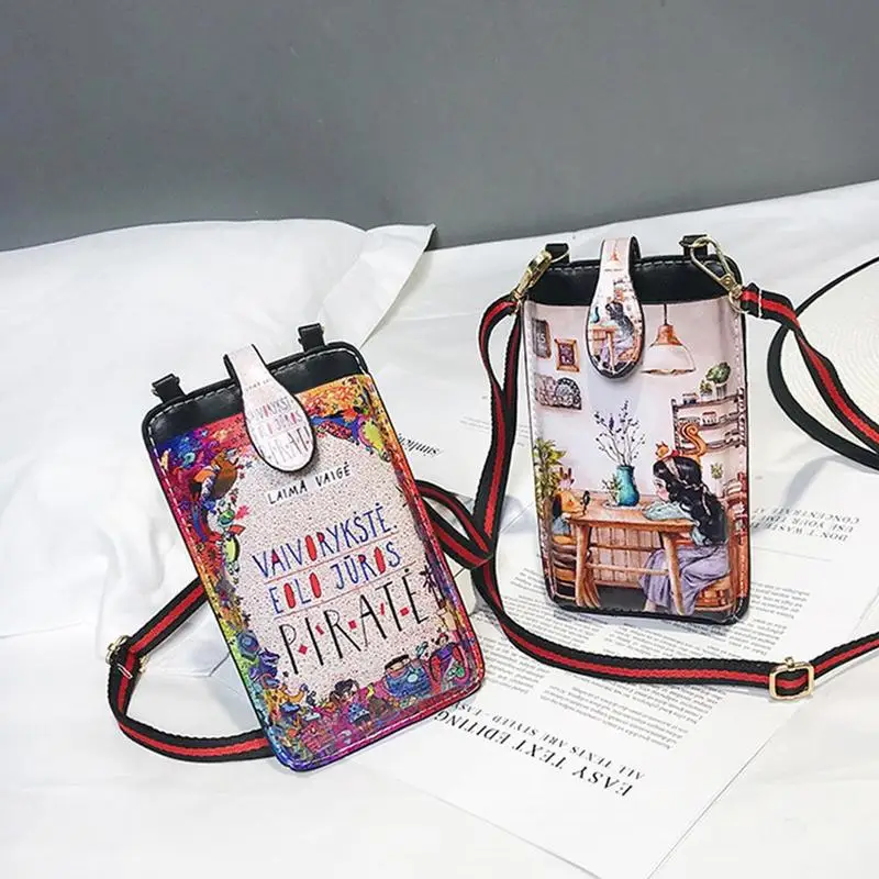 

Fashion Wallet Bag Cute Coin Purse Cell Phone Case Mobile Mini Cross-Body Shoulder Bag For Women Girls Gifts