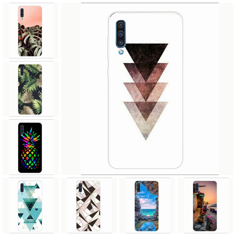 

Coque Print Case For Samsung A50 Mobile Phone Accessories Soft TPU Silicone Pattern Cover Funda I061