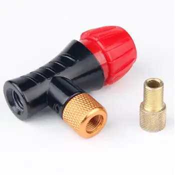 

Mini Hand Pump Head Bicycle For CO2 Bottle Schrader Presta Valve Fast inflatable Road MTB Mountain Bike Air Inflator Accessories