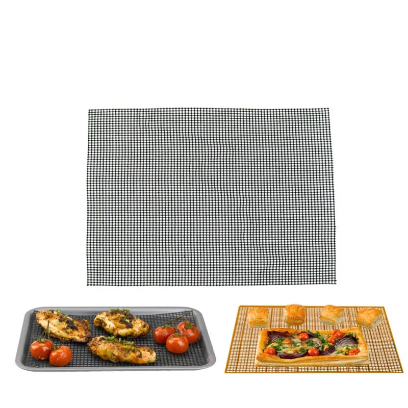 Non-Stick Barbecue Grilling Baking Mat Replacement Mesh Wire Net Pads Outdoor Activities Cook Reusable BBQ Liner Accessories
