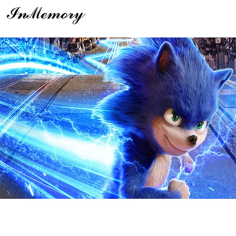 В памяти Sonic зубная щётка вечеринка для мальчика день рождение фон Дети