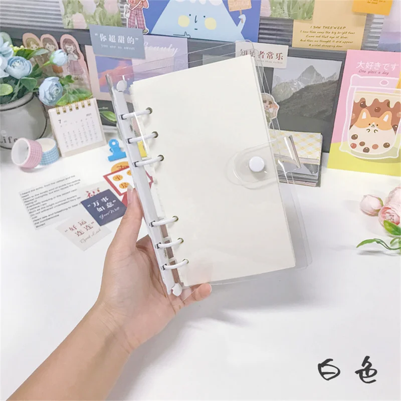Colorful Gradient Binder Notebook Cover & Photo Sticker Album Diary Planner