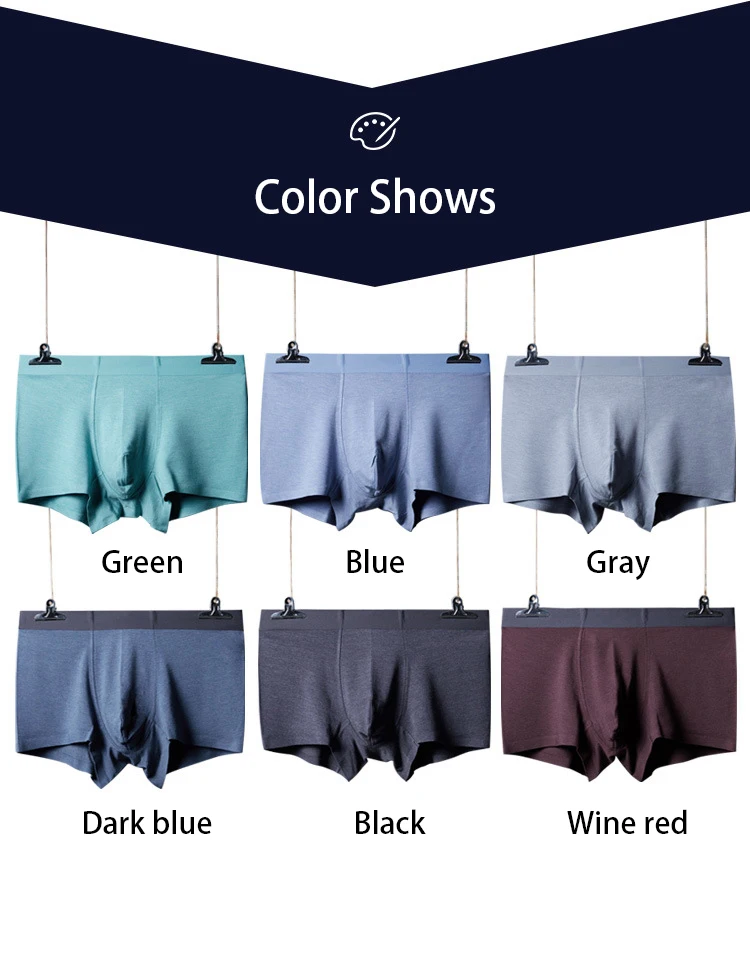 IYUNYI Seamless Mens Underwear Cotton Breathable Underpants Male Pure Panties Shorts Cuecas High Quality Men's Boxer Shorts