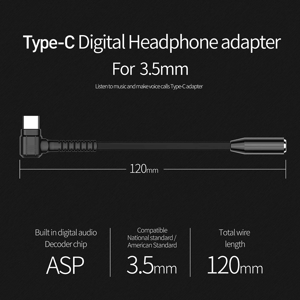 Новинка аудиокабель с разъемом для наушников типа c на 3 5 мм AUX USB C адаптер Huawei V30 p30