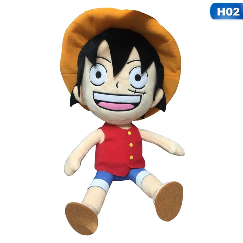 New 28 Cm Cartoon Anime One Piece Figure Plush Doll Toy Straw Hat Laugh Luffy Figures Plush Toys For Children Kids