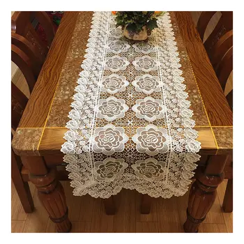 

Lace embroidery cloth water-soluble cloth table cloth cloth fabric tea table cloth empty embroidery table flag series can be