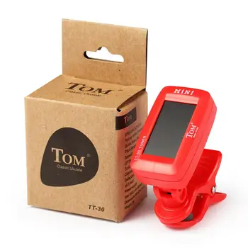 

Red ABS Tuner Music Instrument Accessories for Ukulele Guitar Violin Accessories for Guitar Tuner