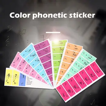 

Piano Stickers Electronic Organ Tool Education Study Instrumental Paper Colorful Universal Practical Musical Symbol Sticker