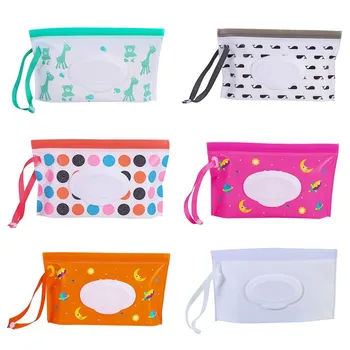 

1pc Outdoor Travel Wet Wipe Dispenser Case Box Reusable Refillable Portable Baby Newborn Kids Wipes Container Towel Box