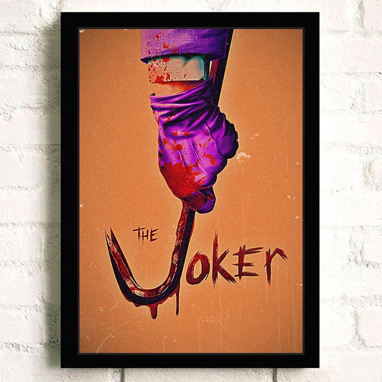 Joker, Joaquin, Phoenix, Хит, Ledger, DC фильмы-комиксы, настенная живопись, печать на холсте, для гостиной, Постер, картинки, домашний декор - Цвет: 18