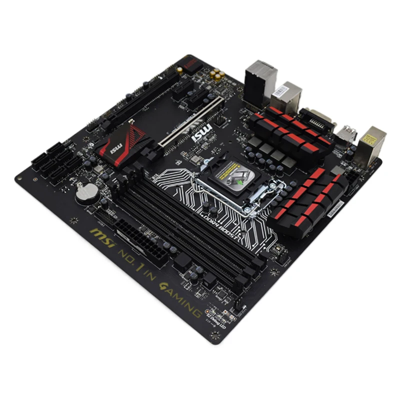 Материнская плата MSI B150M NIGHT ELF LGA1151 pin B150 материнская SATA III DDR4 оригинальный комплект