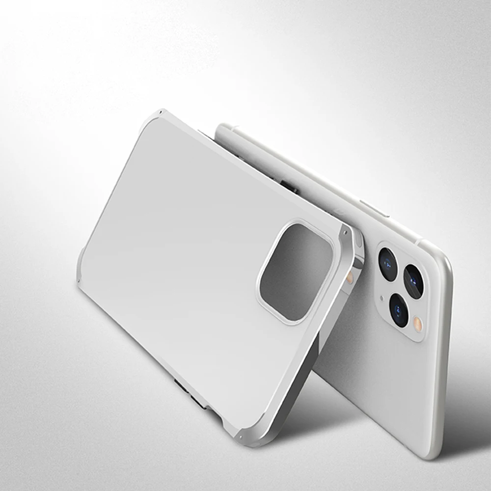 Metal Bumper Case For iPhone 11 Pro Max Metal Heavy Duty Frame Cover For iPhone 11Pro 11 Anti-knock ShockProof Protection Cases