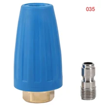 

1/4in Quick Connect High Pressure Washer Cleaner .Spray Turbo Rotation Nozzle Tip For High Pressure Outlet Fitting Rotary Tool/