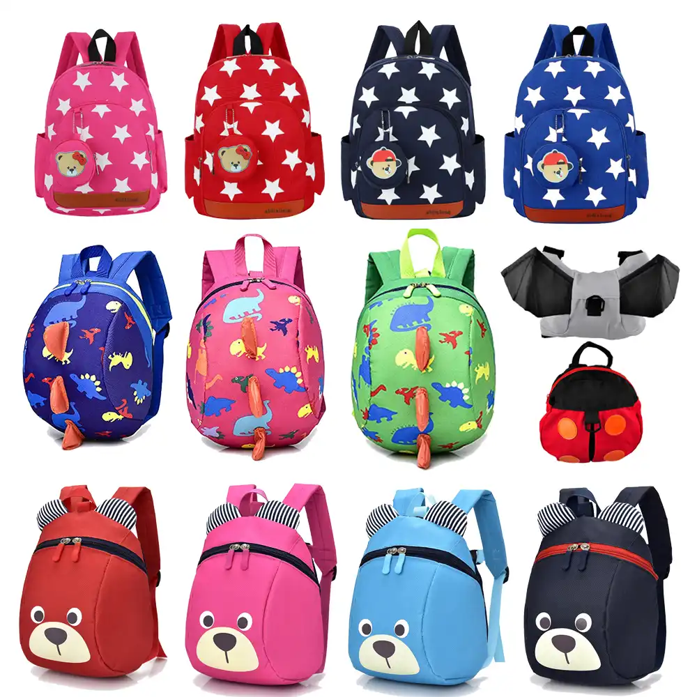 子供ベビーリュック学校と牽引ロープハーネス子供バックパック防水少女学校のバックパックバッグ女の赤ちゃん ぬいぐるみバックパック Aliexpress