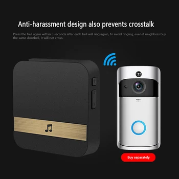 

Universal Doorbell Chime Receiver Doorbell Receiver For WiFi Video Doorbell Random Color For House Apartment Use