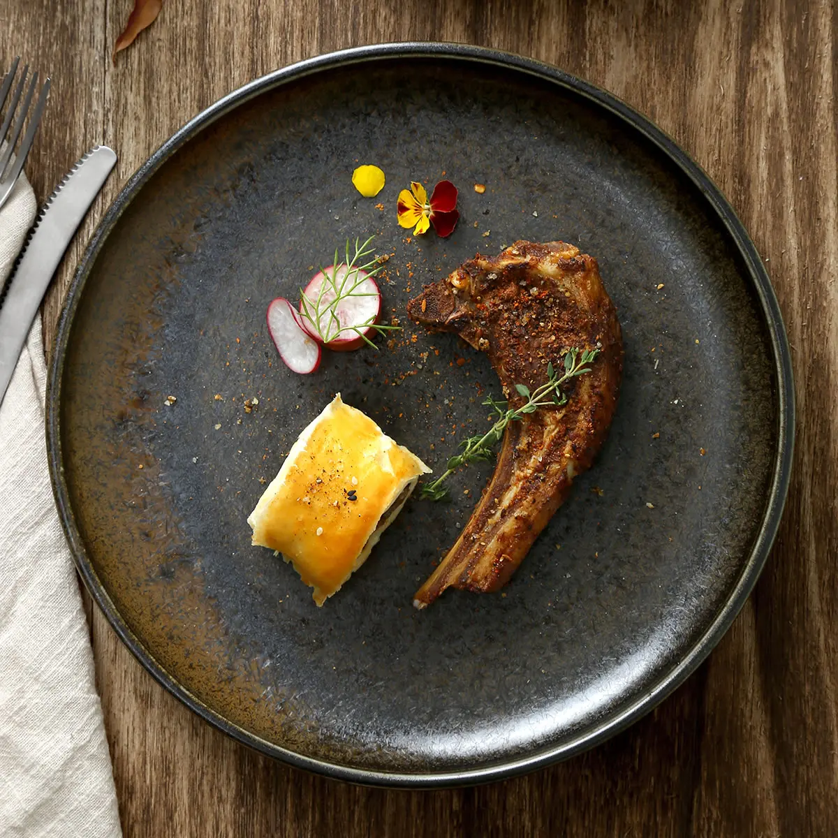 Nordic Style Ceramic Dishes Tableware High Quality Dinnerware Porcelain With Reactive Glazes Dinner Plates For Food | Дом и сад