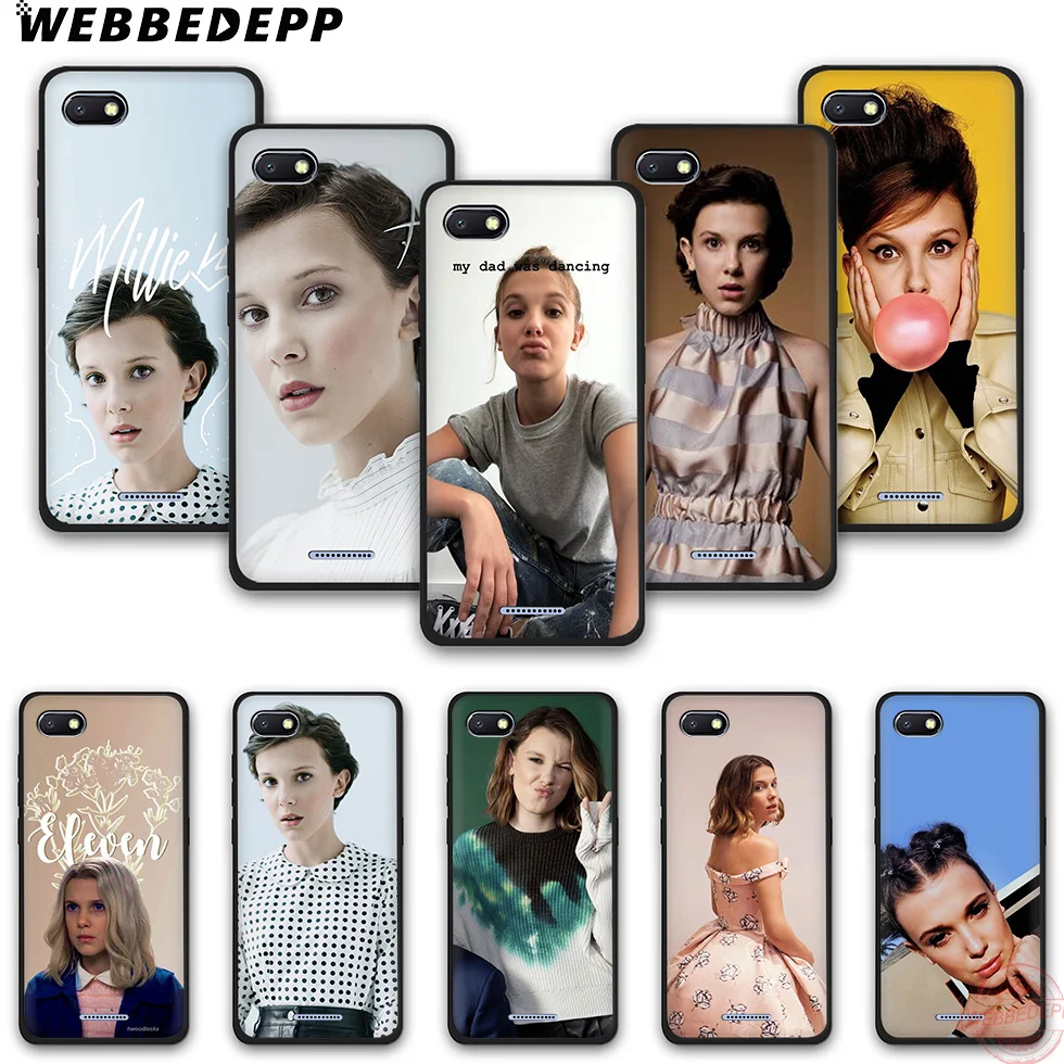 WEBBEDEPP Millie Bobby Brown Fashion Soft Silicone Phone Case for Redmi Note 6Pro 7Pro 4A 4X 5 5A 6A 8A 7 S2 note 8 |