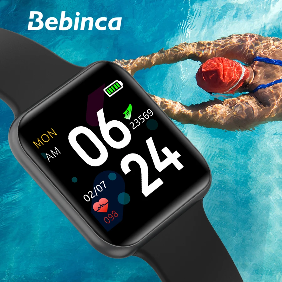 Смарт-часы Bebinca для плавания унисекс Ip68 1 54 дюйма | Электроника