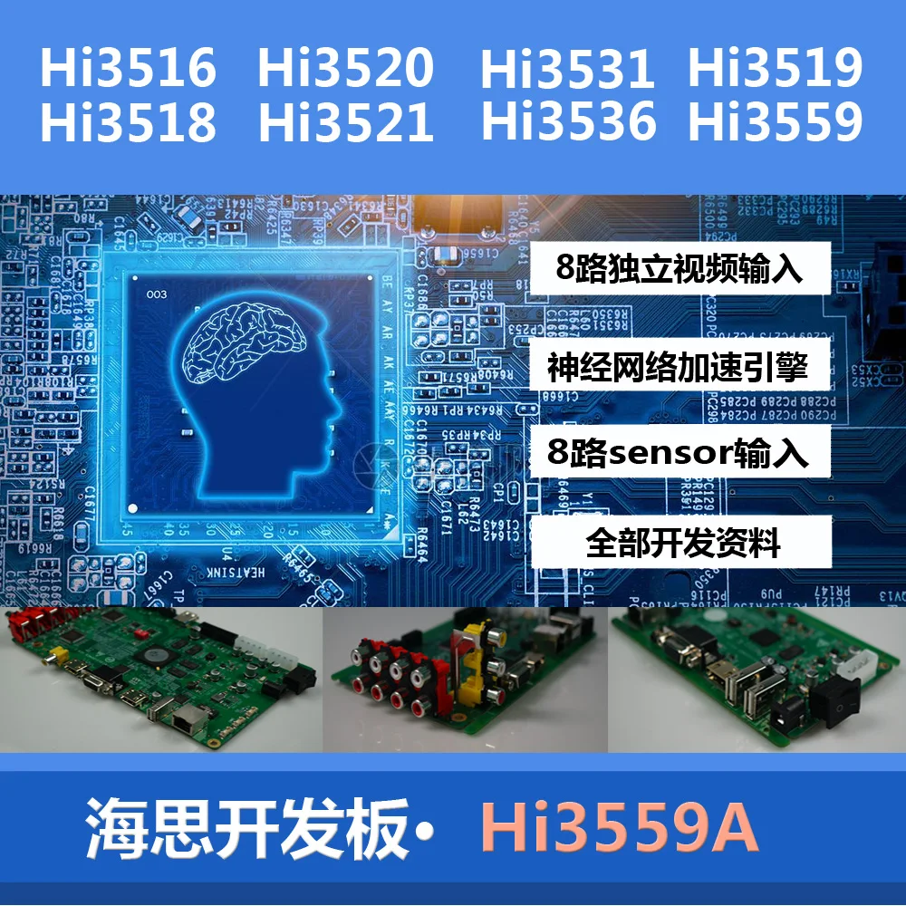 Hi3559A панорамный AI поддерживает H264H265 кодирование 8K для отправки SDKPCB схема