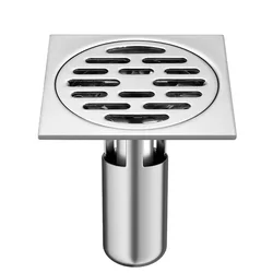 304 Stainless Steel Bathroom Floor Drain Thickened Anti Blocking Leakage Shower Strainer Cover Kitchen Sewer Floor Drain