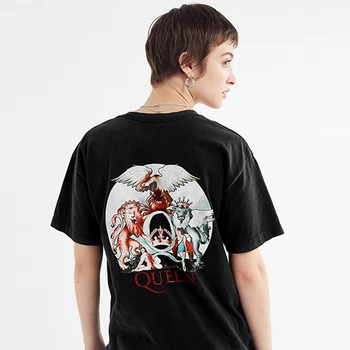 

Vintage Chic Cartoon Pattern Tee Female O Neck Short Sleeve Cotton Shirts Summer Loose Casual Streetwear Tops Women T Shirt 2020