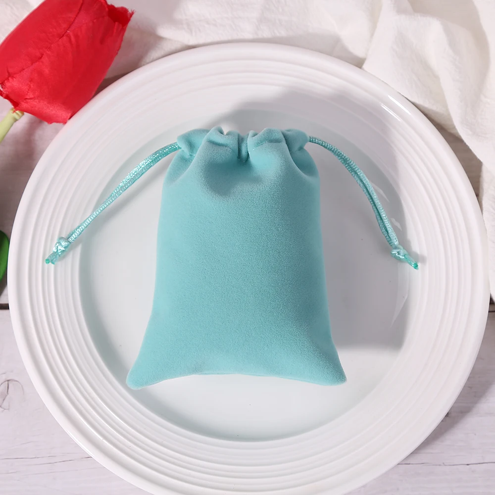 Velvet Jewelry Bag 8 color 6 size Small Drawstring Gift Bags Rings Earrings Packaging Organizer Pouch wedding favors Candy Bag