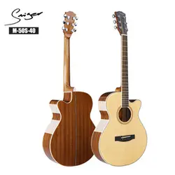40/41 дюймов высококачественные гитарные 6 строка Топ из еловго цельного деревянная гитара High gloss сплошной Топ GuitarAGT148